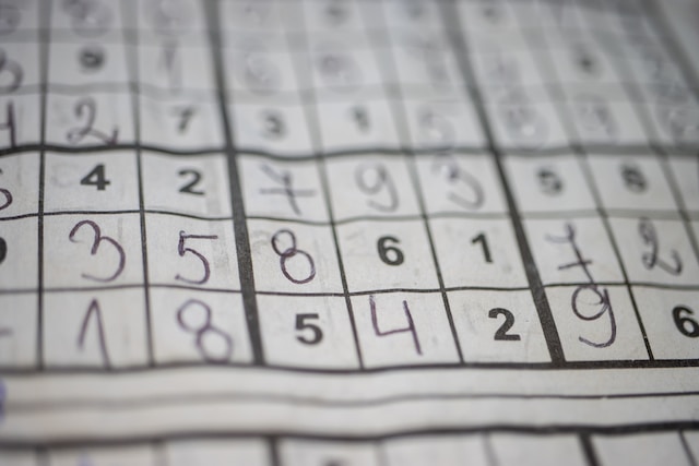 Picture of a sudoku puzzle