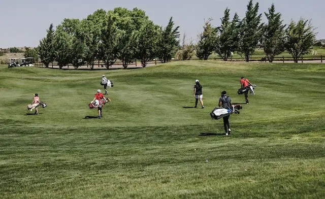 picture of players on a golf course