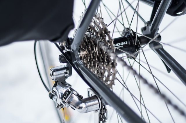 Picture of a bicycles derailleur