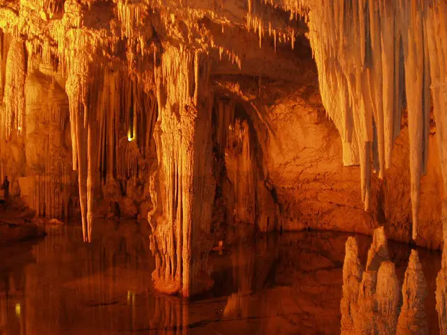 Picture of stalactites in a cave