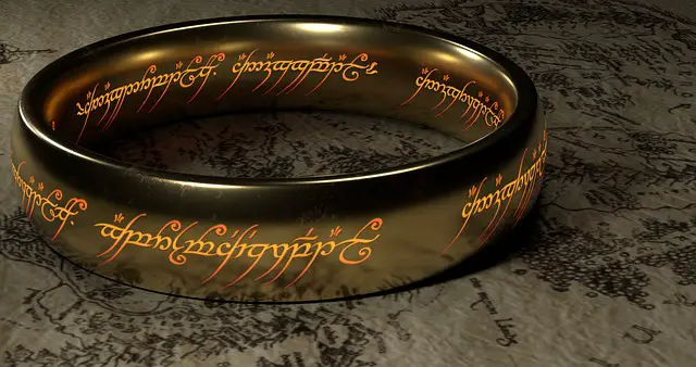 picture of "The One Ring" from the "Lord of the rings"