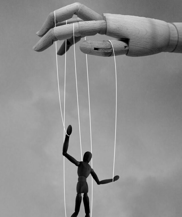 picture of a puppet on a string