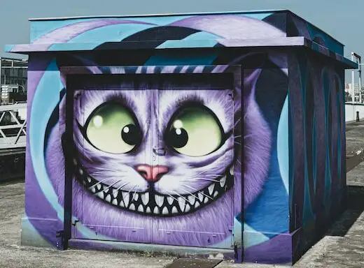 Picture of the Cheshire cat from allice in wonderland 