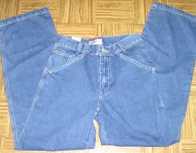 Picture of a pair of moms jeans