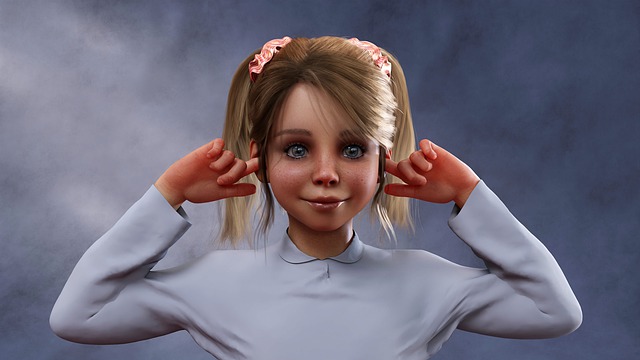 Picture of a doll covering its ears