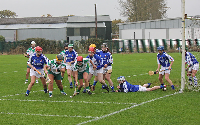 picture of players playing camogie