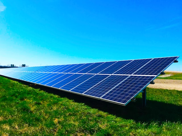 Picture of a solar energy plant 