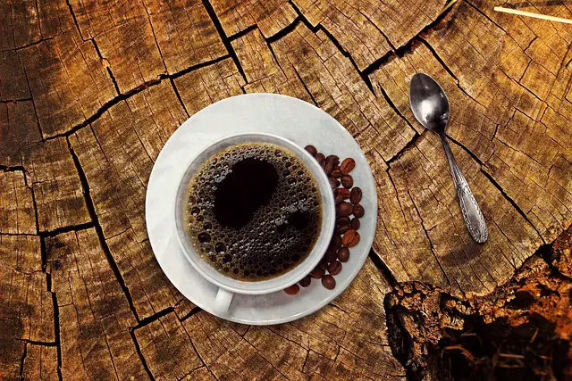 Picture of a cup of black coffee