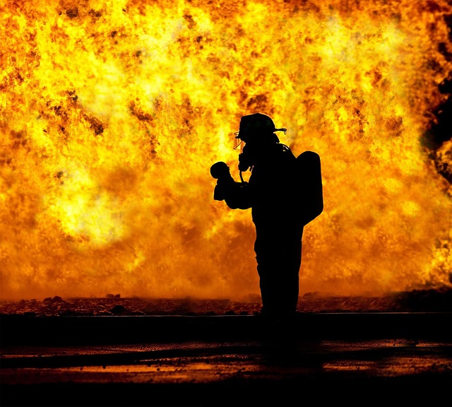 Picture of a firefighter 