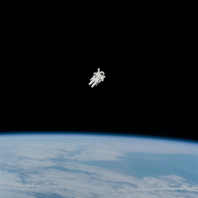 Picture of an astronaut in space
