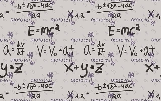 Picture of some mathematical formulas 