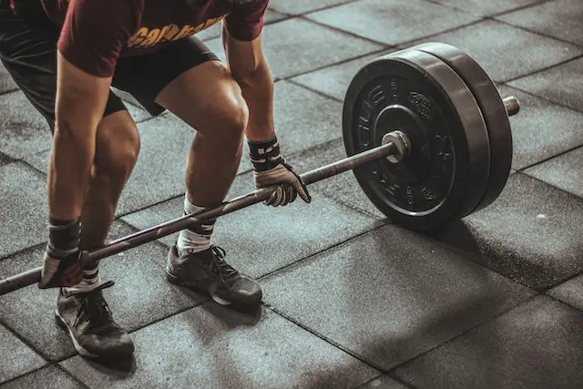 Picture of a barbell deadlift 