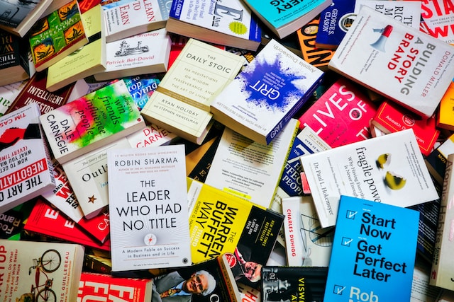 Picture of some self-help books