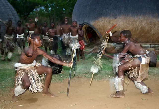 Picture of Zulu dancers 