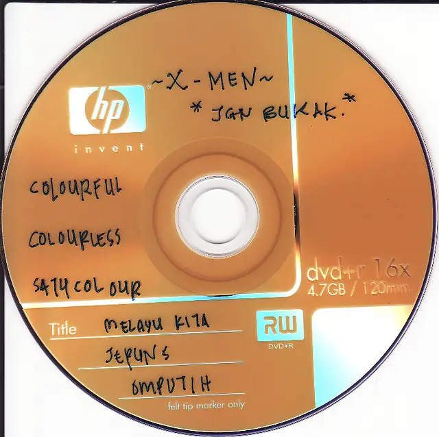 Picture of a DVD +R disk