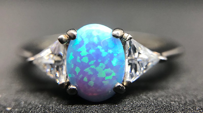 Picture of an opal rings