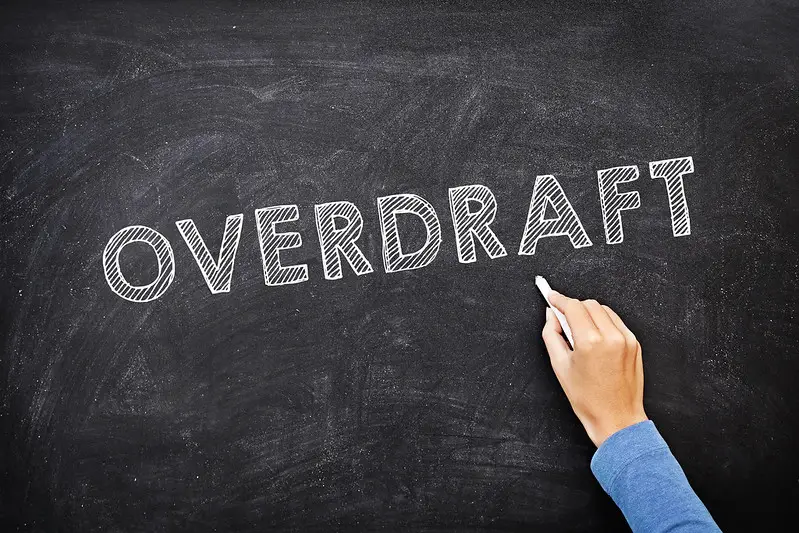 Picture of the words "Overdraft"