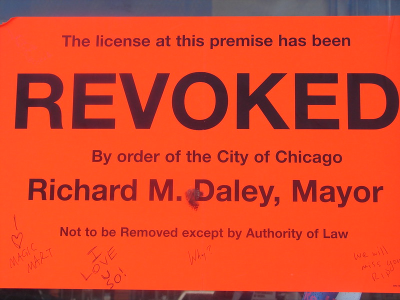 Picture of a revocation notice