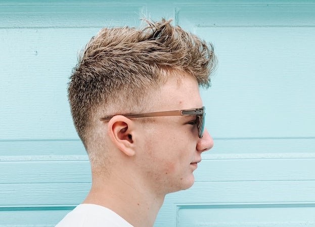 Picture of a man with a taper hair cut
