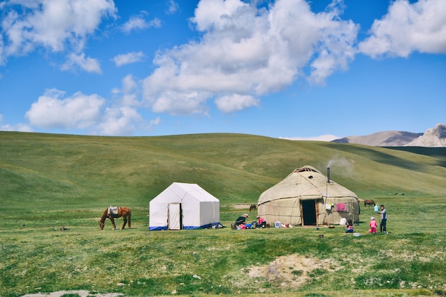 Picture of a nomad camp