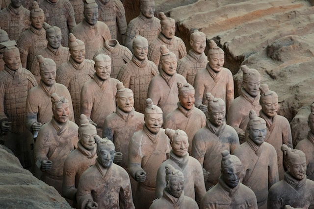 Picture of the terracotta warriors 