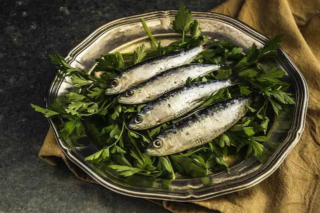 Picture of cooked sardines 