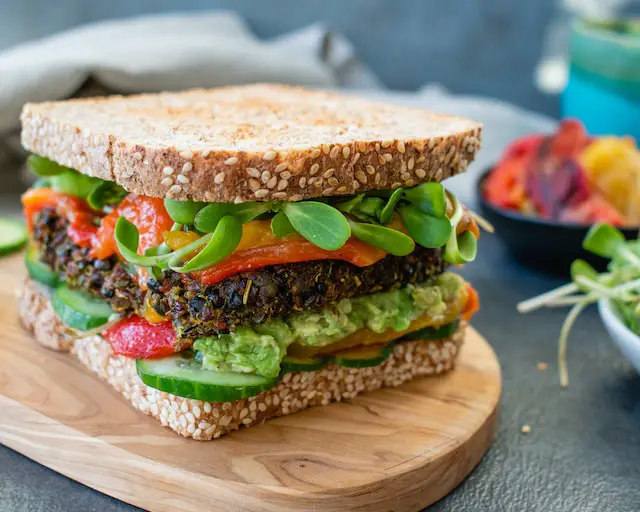 Picture of a vegan sandwich 