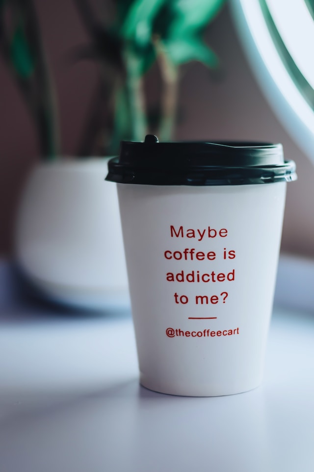 picture of a coffee cup with a sarcastic message 