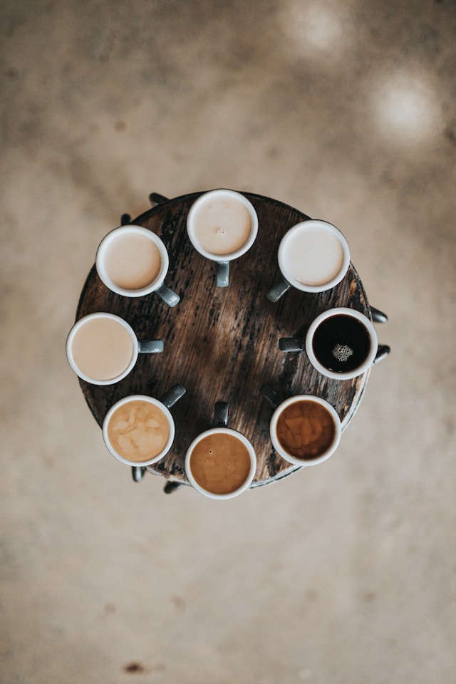 picture of different types of coffee