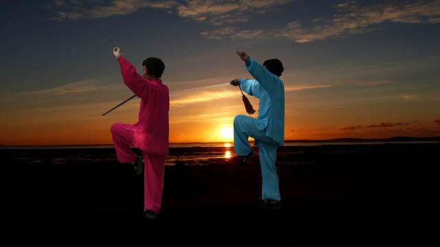 picture of men performing tai chi