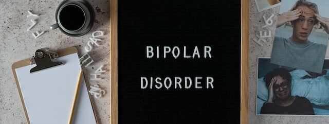 picture with the words "bipolar disorder" written on it