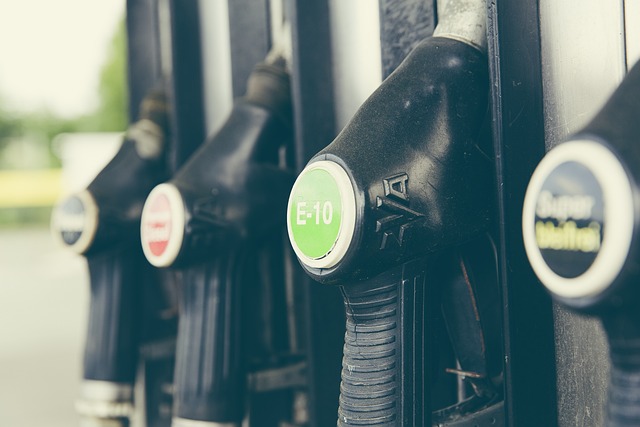 picture of gas pumps with different types of gas