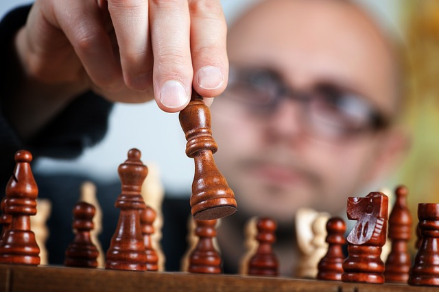 picture of a person playing chess