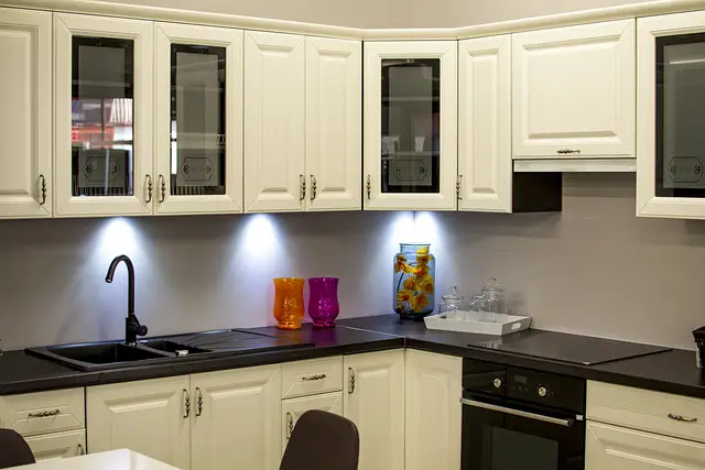 picture of an example of casework - a kitchen pantry 