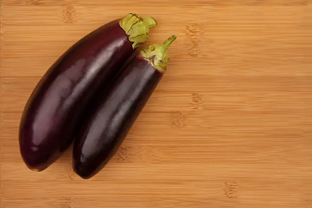 picture of two eggplants