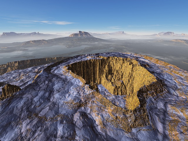 picture of an extinct volcano 