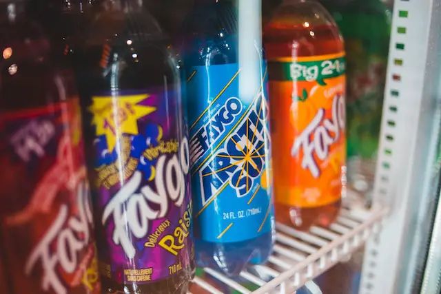 picture of soft drinks in a commercial chiller