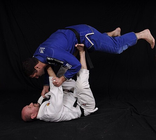 picture of two competitors engaged in BJJ