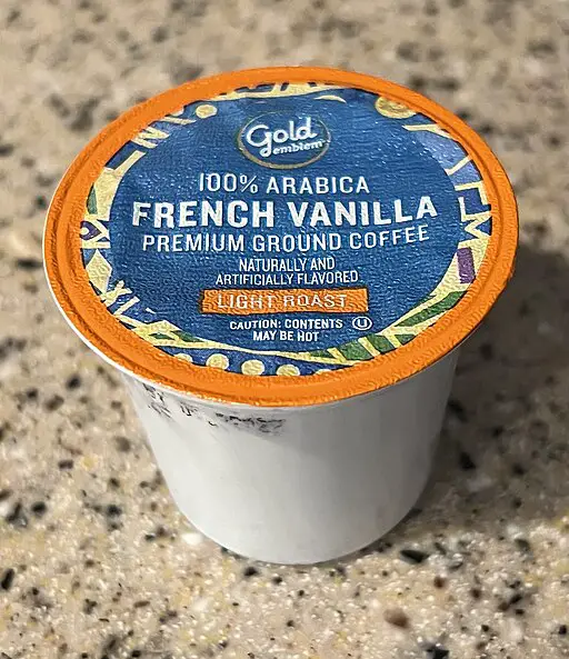picture of a cup of french vanilla coffee 