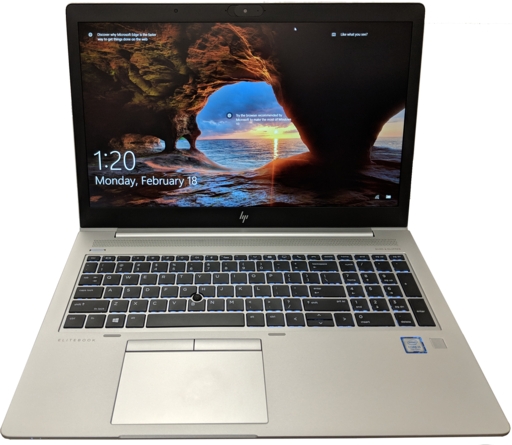 picture of a HP Elitebook laptop
