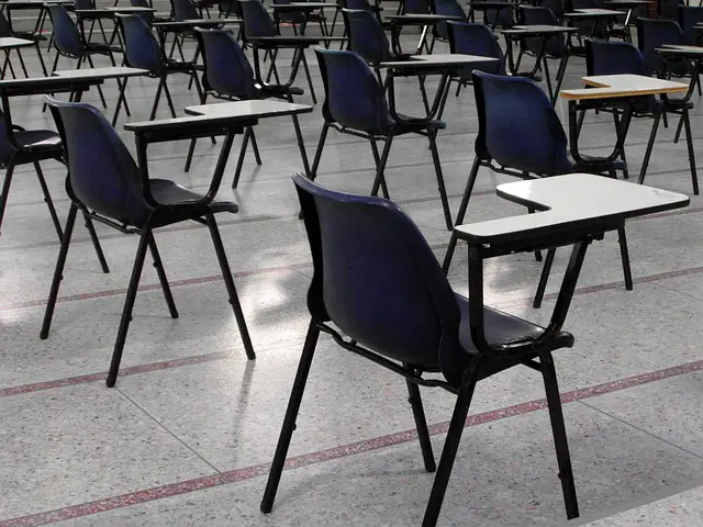 picture of an empty exam hall