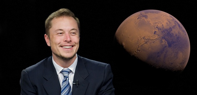 picture of Elon Musk , a powerful man