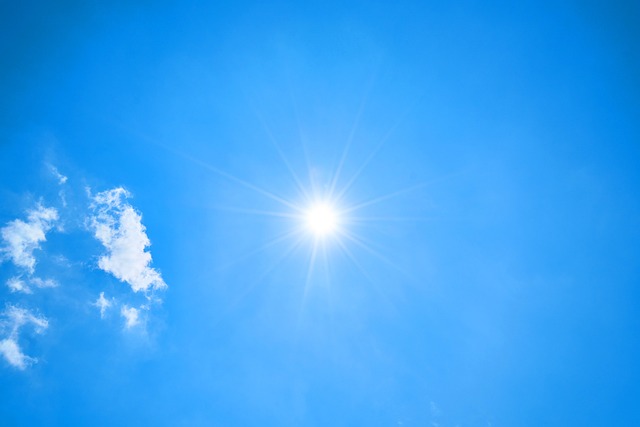 picture of the sun and soaring temperature 