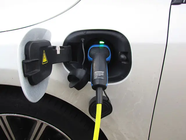 picture of a plugin hybrid charging 