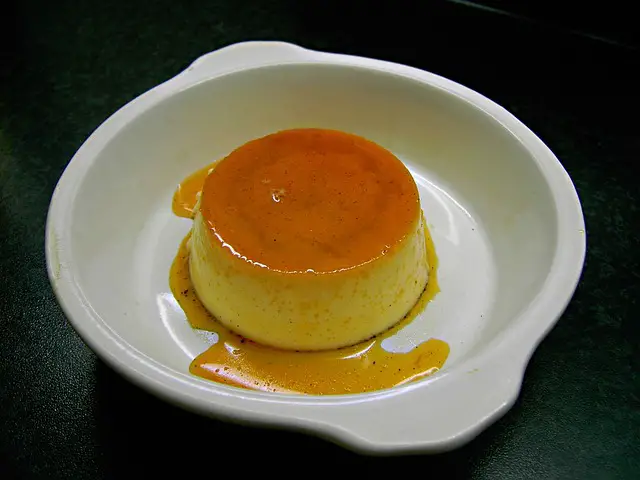 picture of a vanilla pudding 