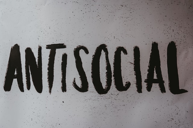 picture with the words antisocial 