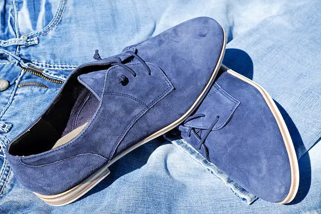 picture of a pair of suede shoes 