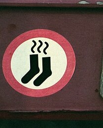 picture depicting stinky socks with bad odour 
