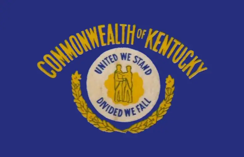 picture of the flag of the commonwealth of kentucky