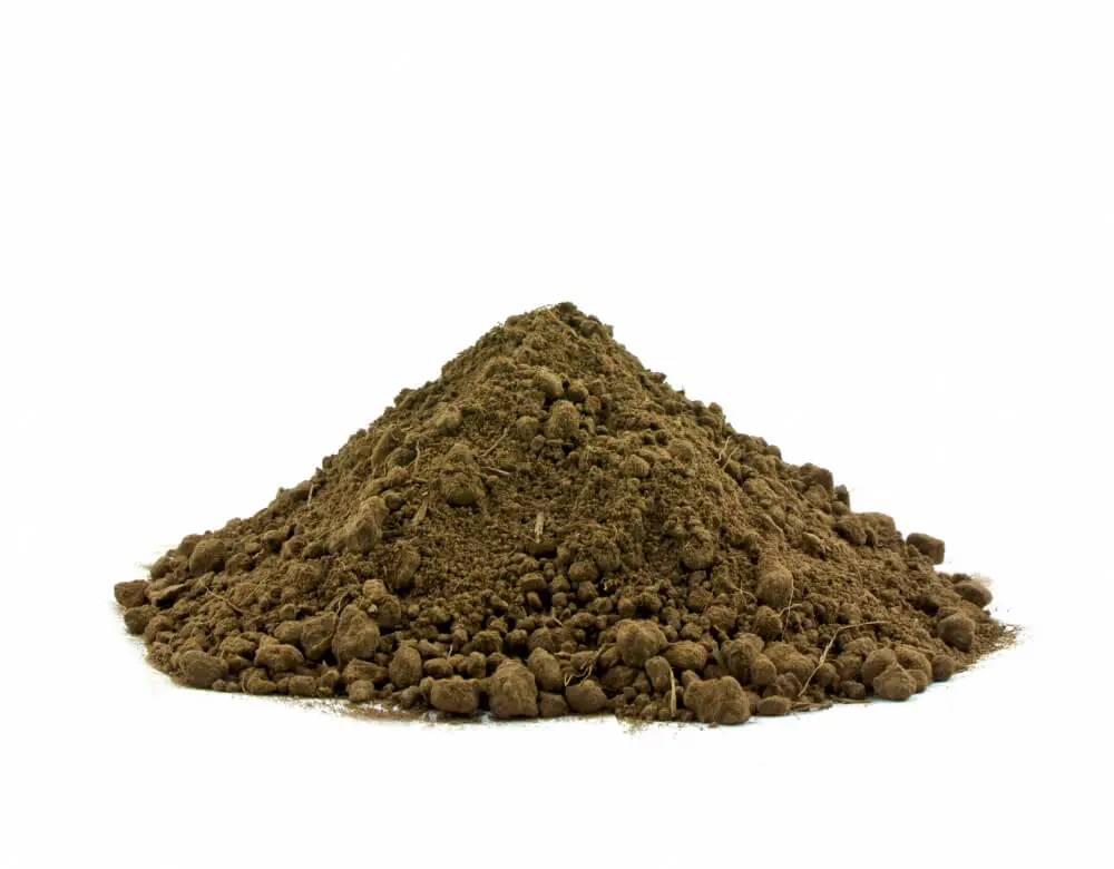A picture of a lot of soil
